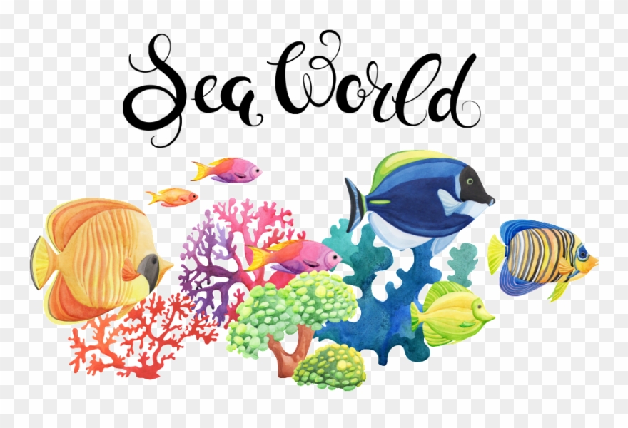 Fish Tank Clipart Painting Fish - Png Download