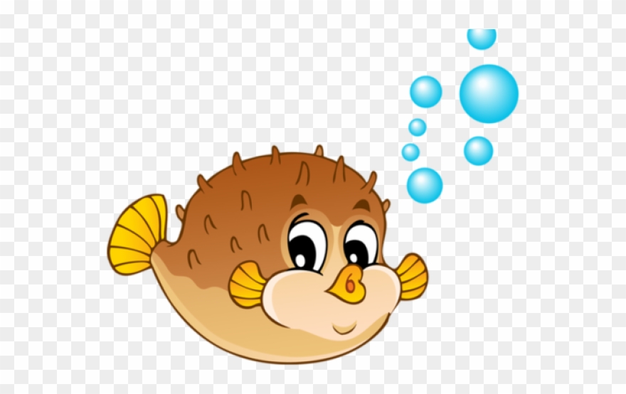 Pufferfish Clipart Cute Baby Fish - Png Download