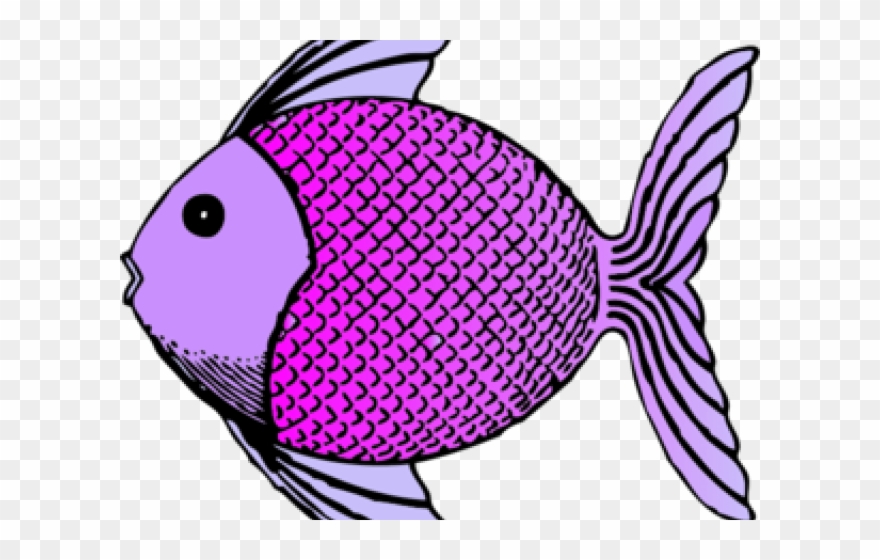 Tropical Fish Clipart Purple - Png Download
