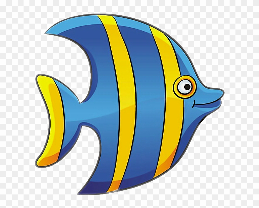 Angelfish Clipart Bright Fish - Png Download