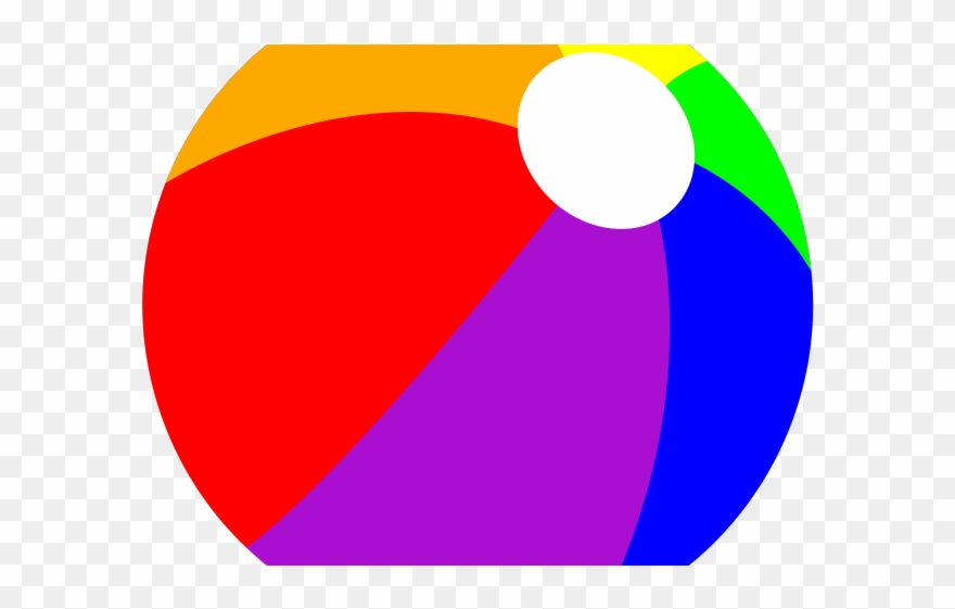 Beach Ball Clipart Sand - Png Download