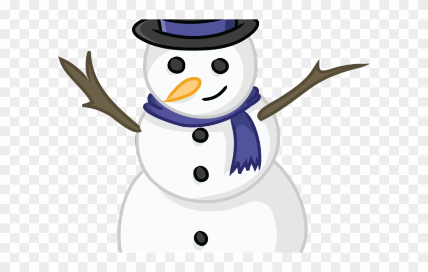 Snowman Clipart Piece - Png Download