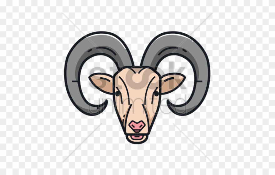 Aries Clipart Ram Horn - Png Download