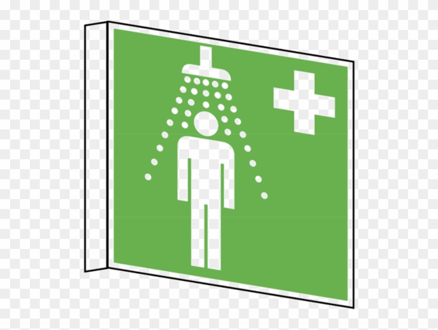Signs For Safety Showers, As Flag Shield Clipart