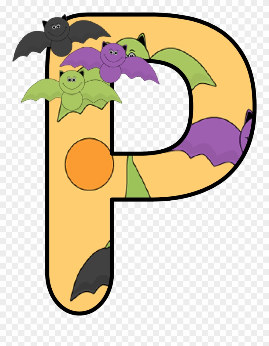 Ch B *✿* Alfabeto Murcielago De Kid Sparkz Halloween Clipart