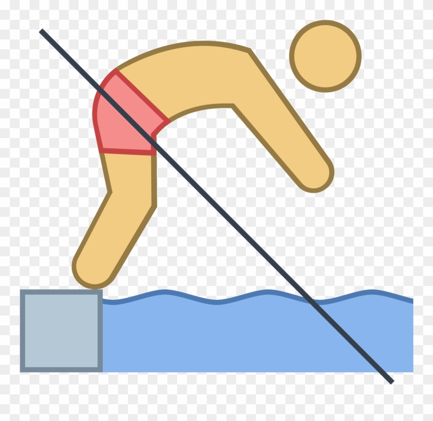 No Diving Icon Free Clipart