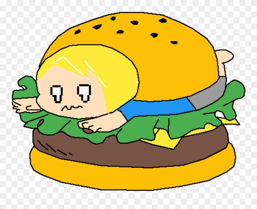Burger Clipart Burger Man - Png Download