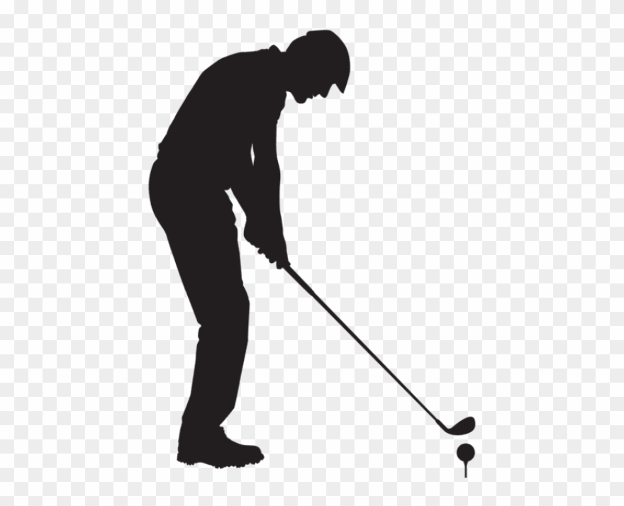 Free Png Man Playing Golf Silhouette Png Clipart