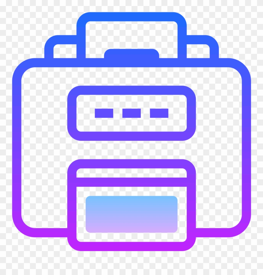 The Icon Is A Stylized Printer Clipart
