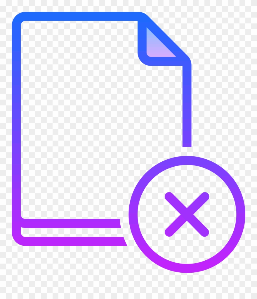 Datei Löschen Icon Clipart