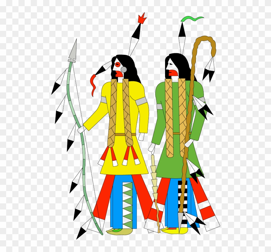 Hjortkrigarna Två Av De Modigaste Krigarna I Hjortsällskapet Clipart