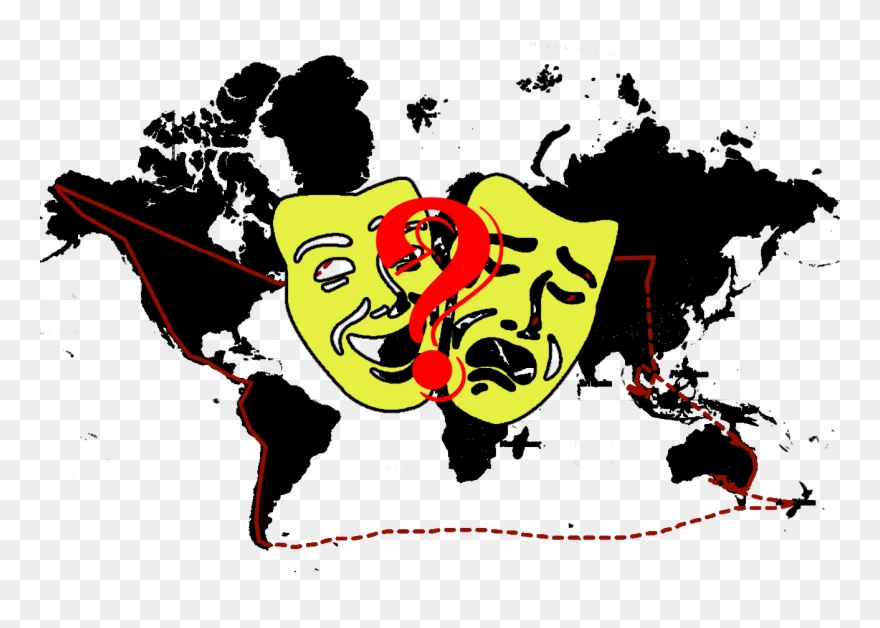 Macht Eine Weltreise Glücklich Clipart