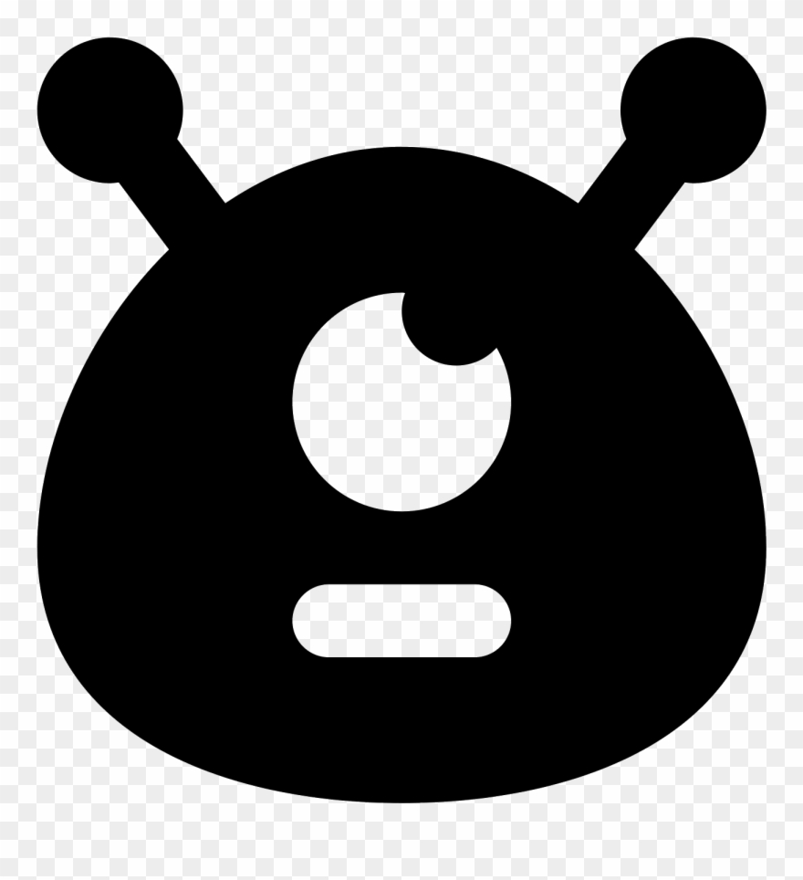 This Icon Is Depicting The Head Of An Alien With A Clipart