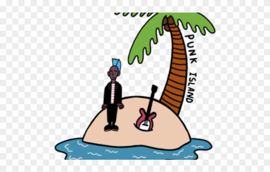 Island Clipart Clean Beach - Png Download