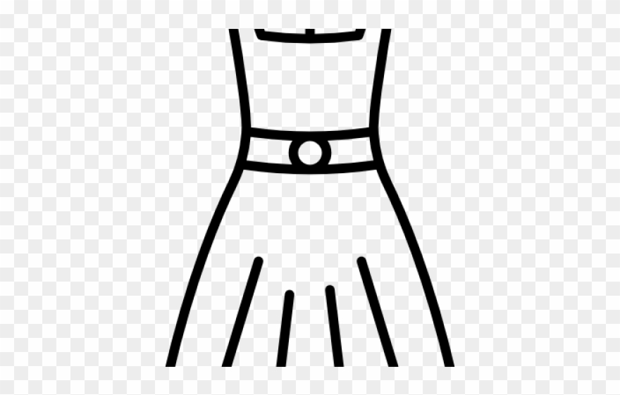 Black Dress Clipart Transparent Background - Png Download