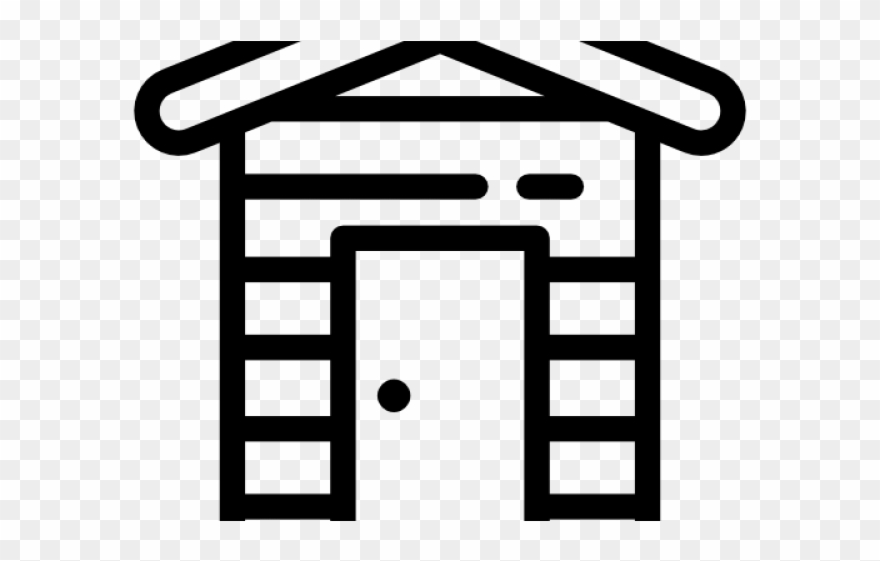 Shed Clipart Black And White - Png Download