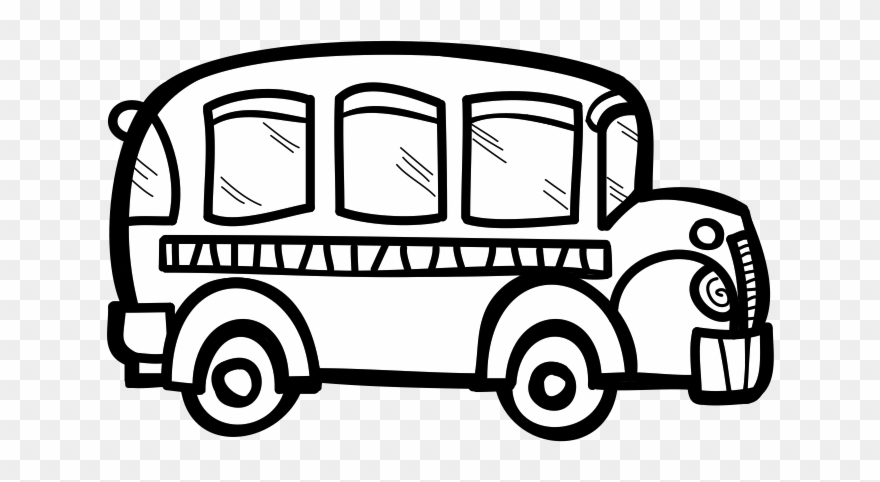 Clipart Of Buses, Bus From And Chalkboard Free - Png Download