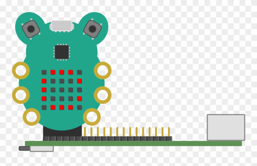 Raspberry Pi Controlled Codebug With I2c Clipart