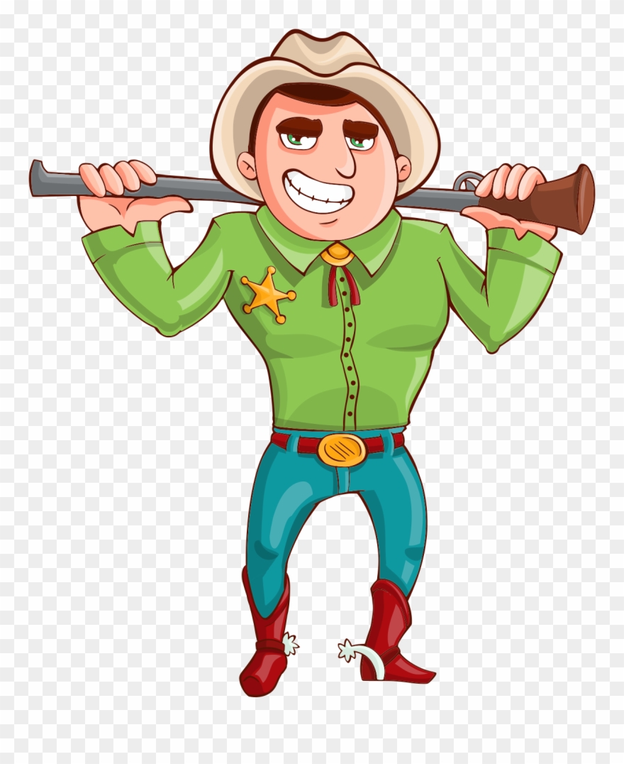 Cowboy Vector Png Transparent Image Clipart