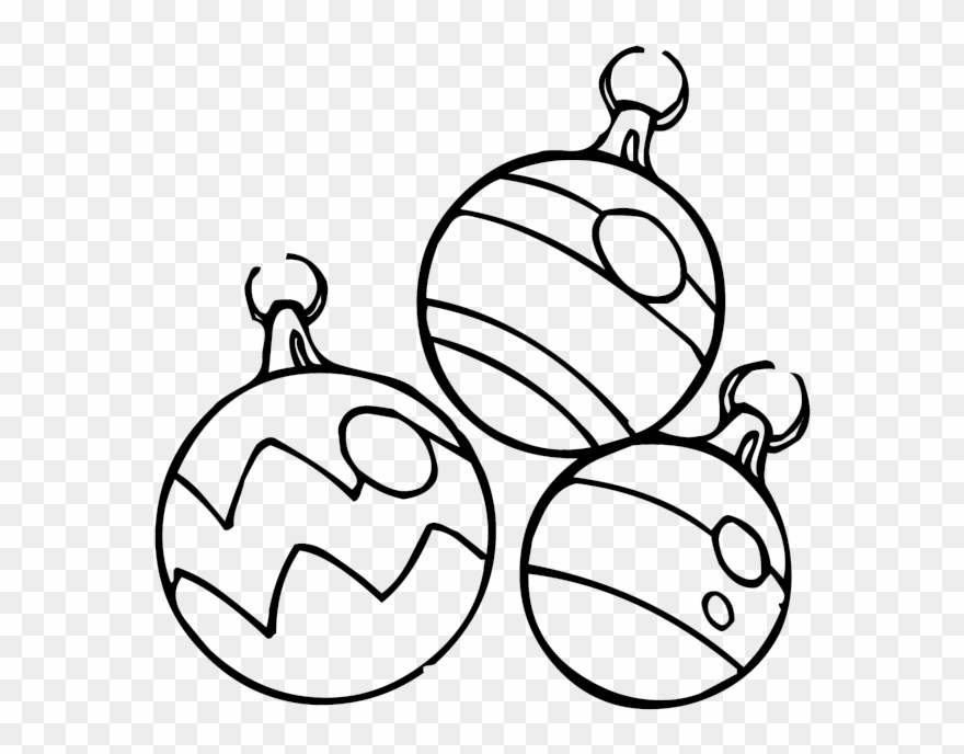 Christmas Ornaments Coloring Pages Clipart