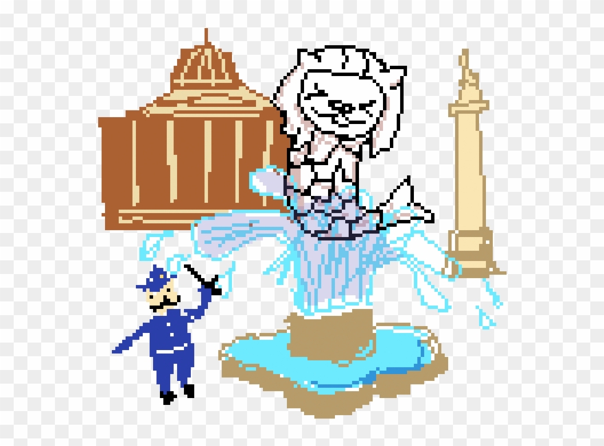 The Merlion In Trafalgar Square Clipart