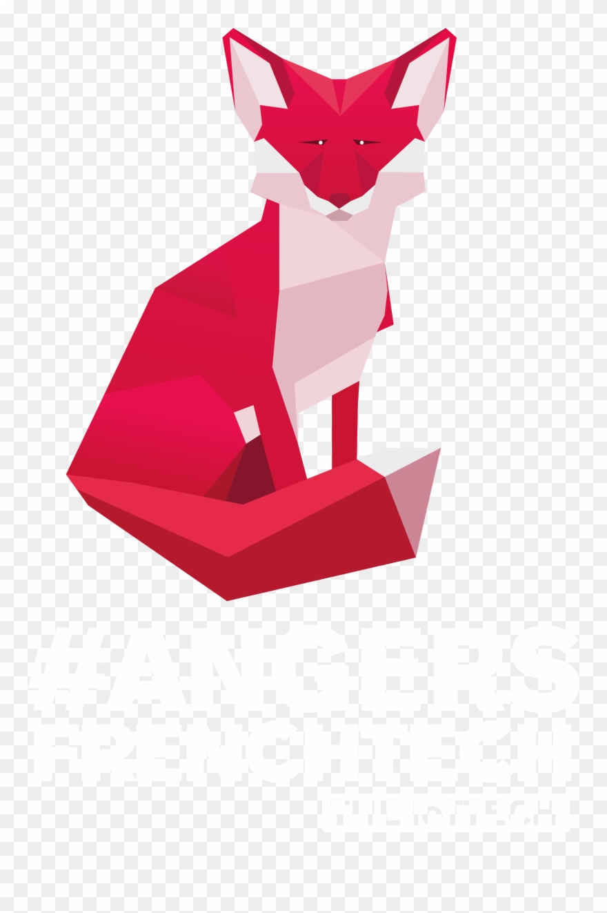 Logo Angers French Tech Vertical, Écriture Blanche, Clipart