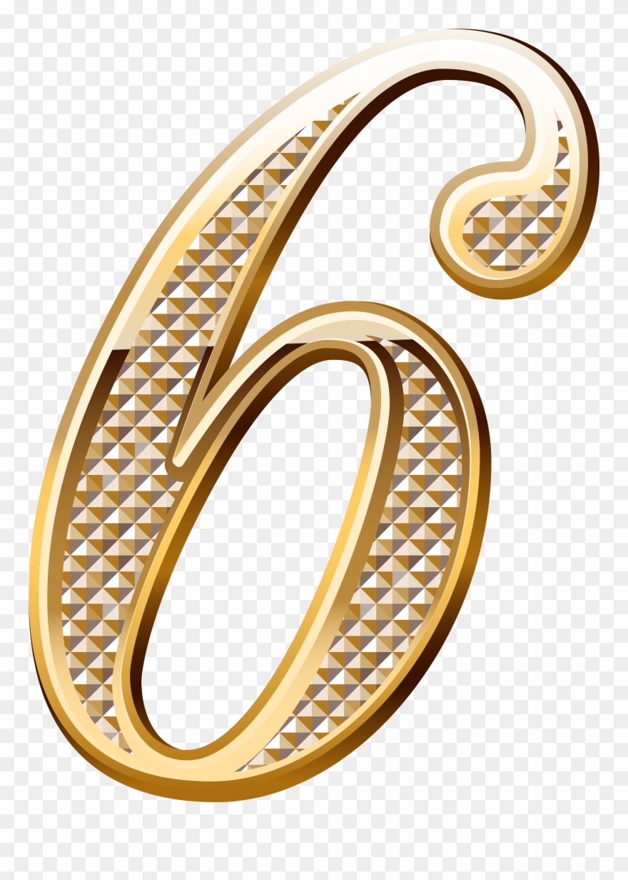 Number Six, Clipart Images, Special Letters, French - Png Download