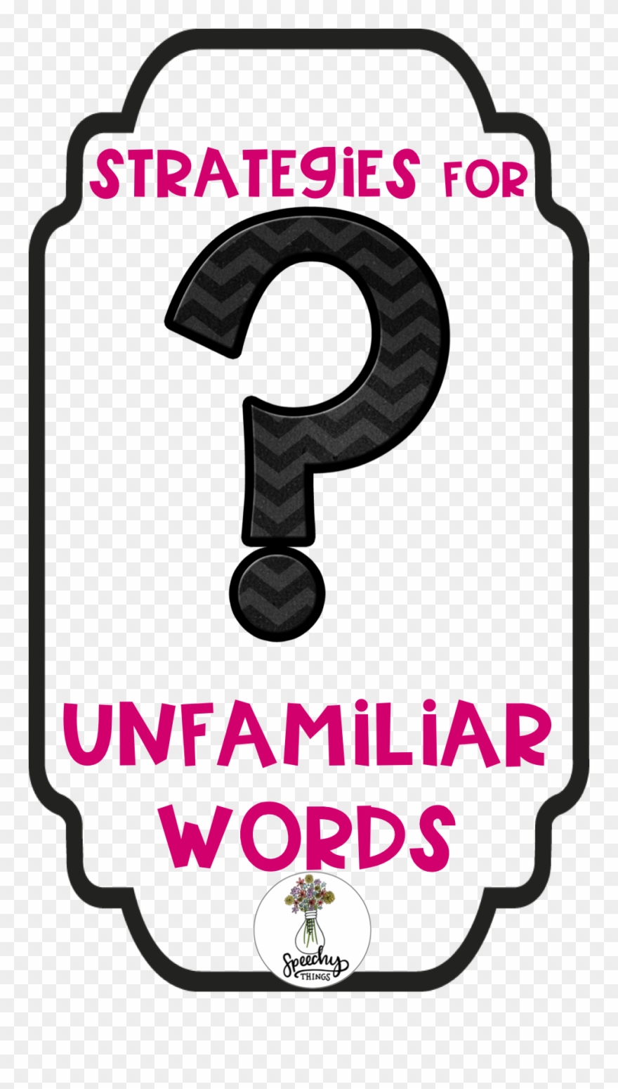 Strategies For Unfamiliar Words Clipart