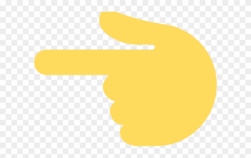 Finger Clipart Back Hand - Png Download