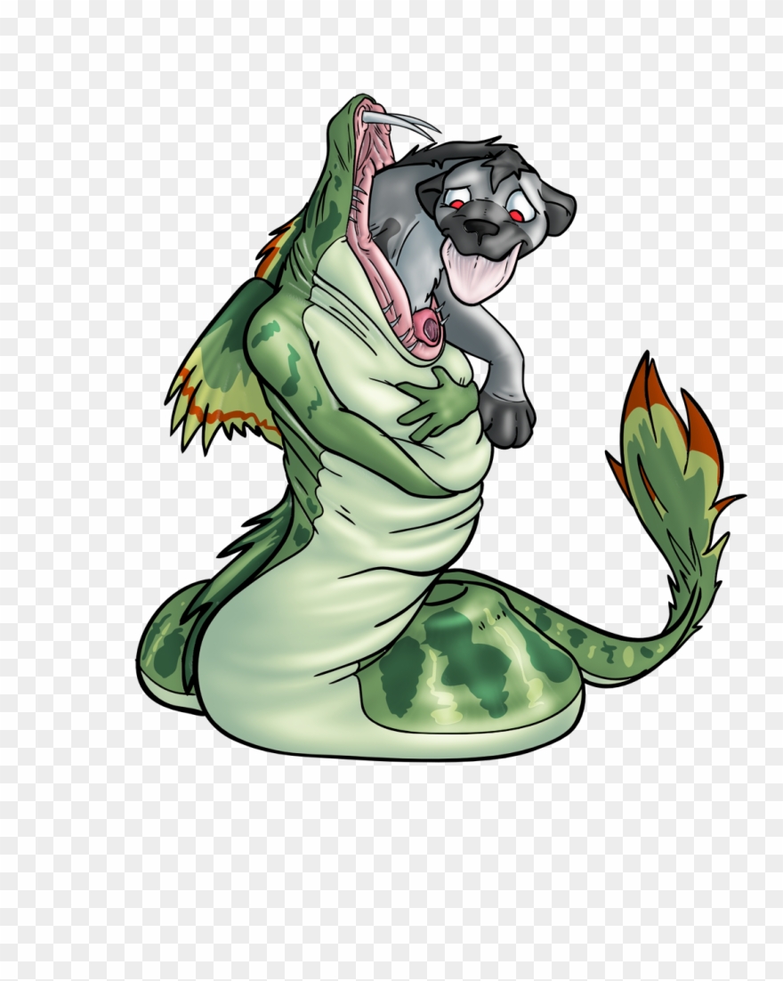 Chowing Down On An Aku Clipart