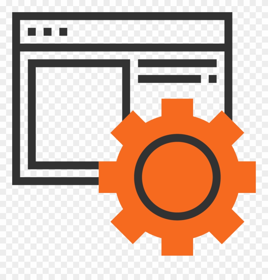 Website Mit Zahnrad Clipart