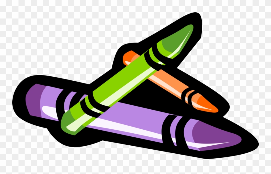 Coloring Crayons Vector Image Clipart