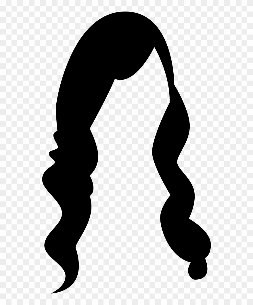 Female Long Hair Comments Clipart