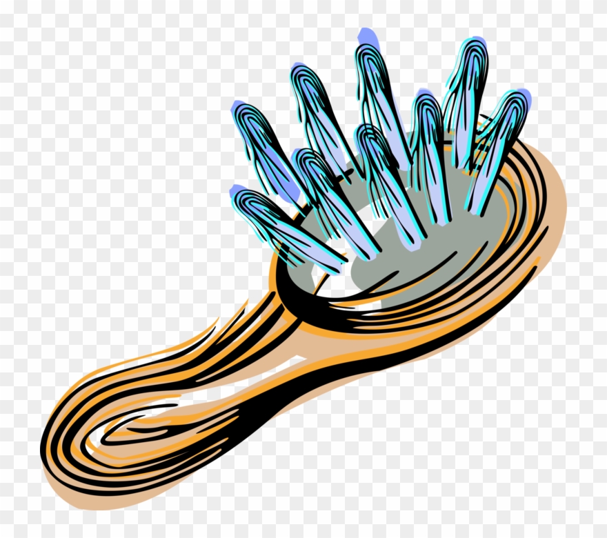 Vector Illustration Of Personal Grooming And Hair Styling Clipart