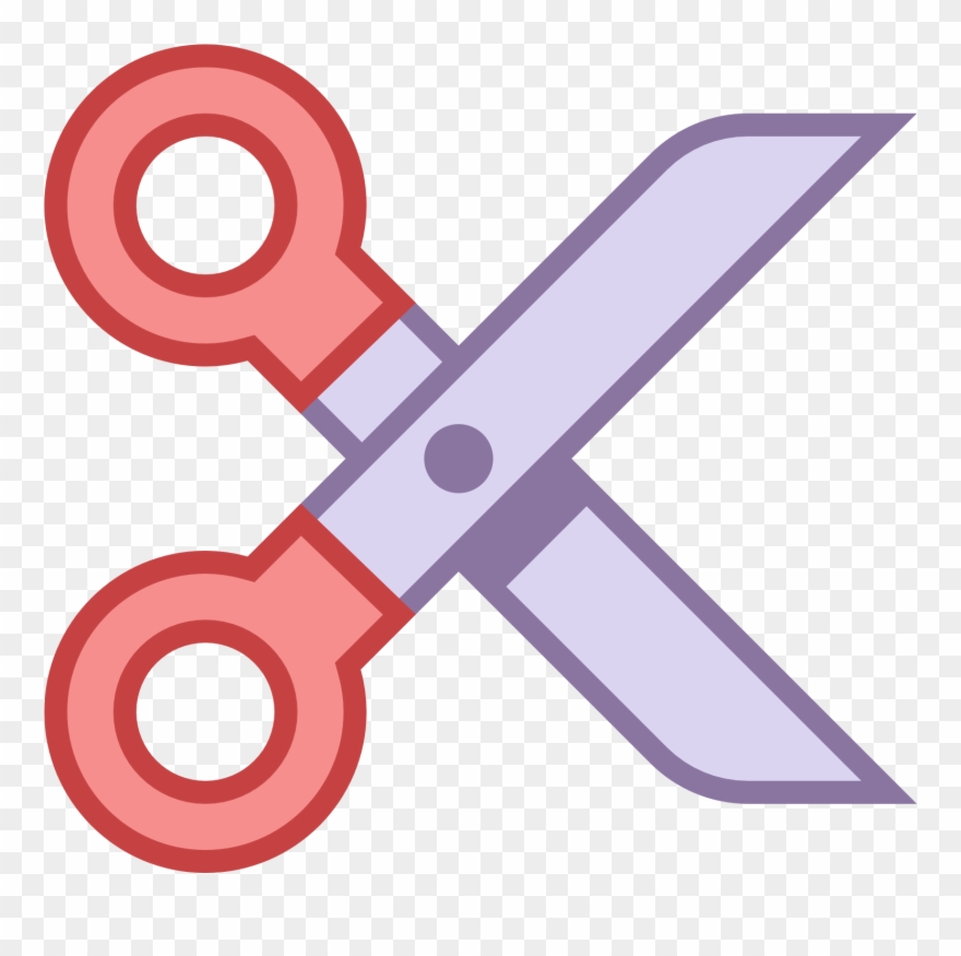 A Pair Of Scissors Opened And Pointed Right Clipart