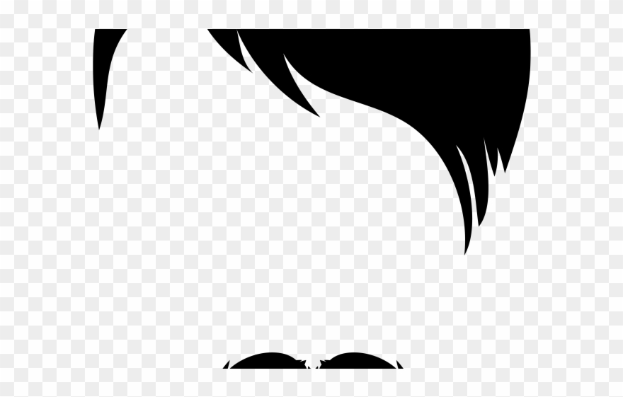 Black Hair Clipart Guy Hair - Png Download