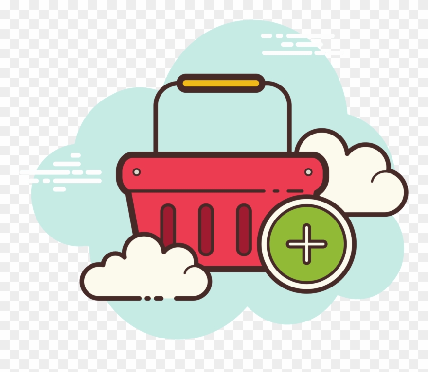 Shopping Basket Add Icon Clipart