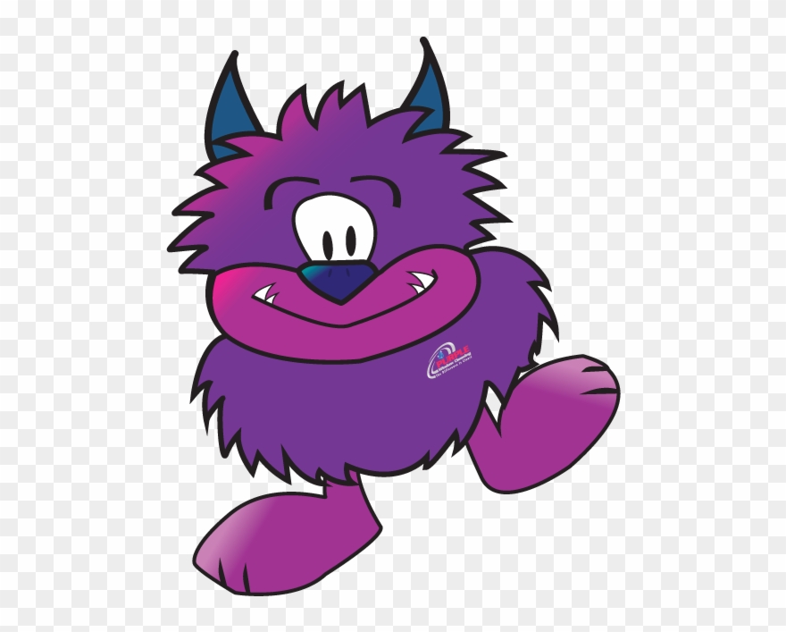 Purple Pete The Cleaning Monster Clipart