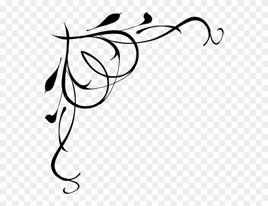 Free Clipart Scrolls And Flourishes - Png Download