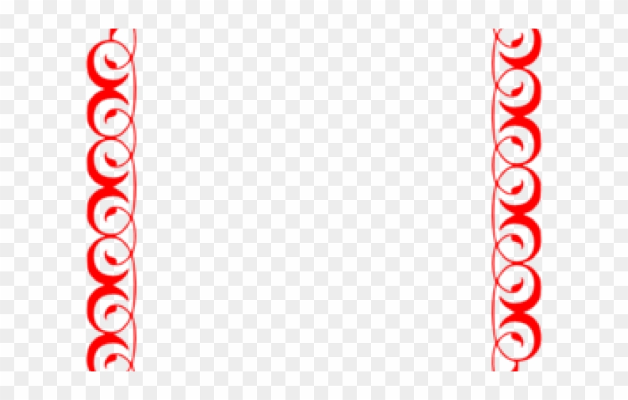 Decorative Border Clipart Scroll - Png Download