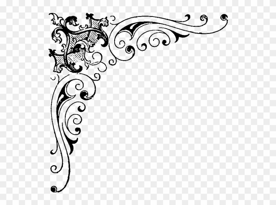 Corner Scroll Design Clipart