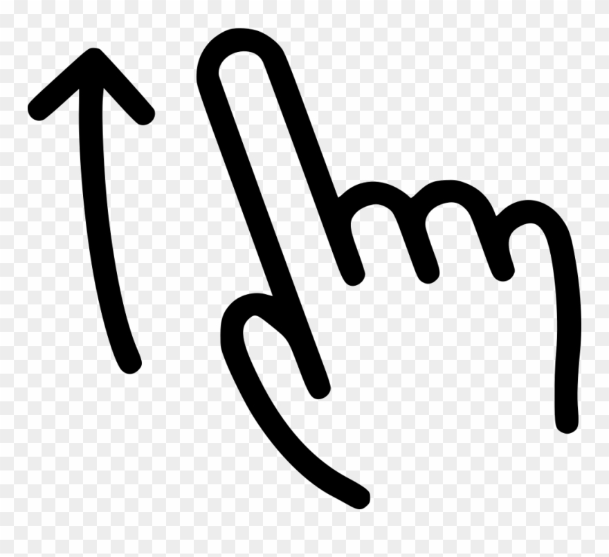 One Swipe Up Scroll Comments Clipart