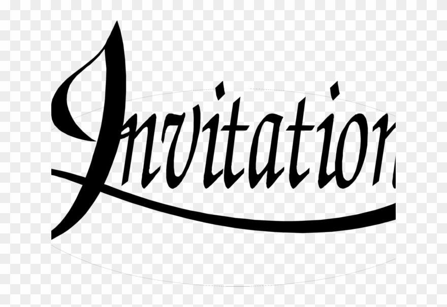 Text Clipart Invitation - Png Download