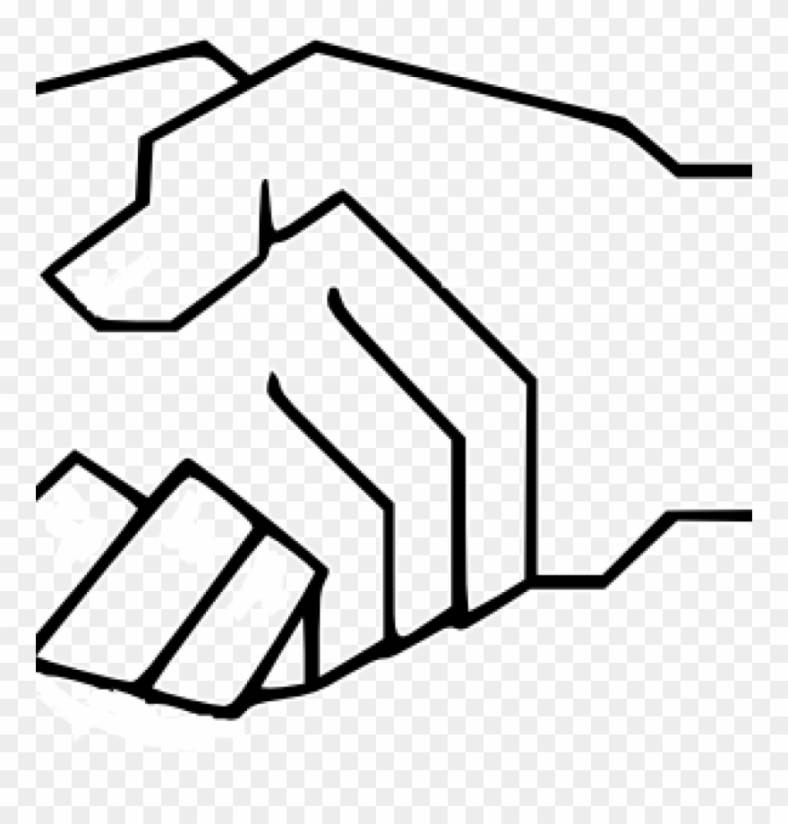 Shake Hand Clipart Shake Hands Clipart Simple Handshake - Png Download