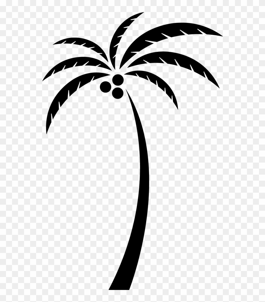 Coconut Arecaceae Tree Clip Art - Clip Art Coconut Tree Png Transparent Png