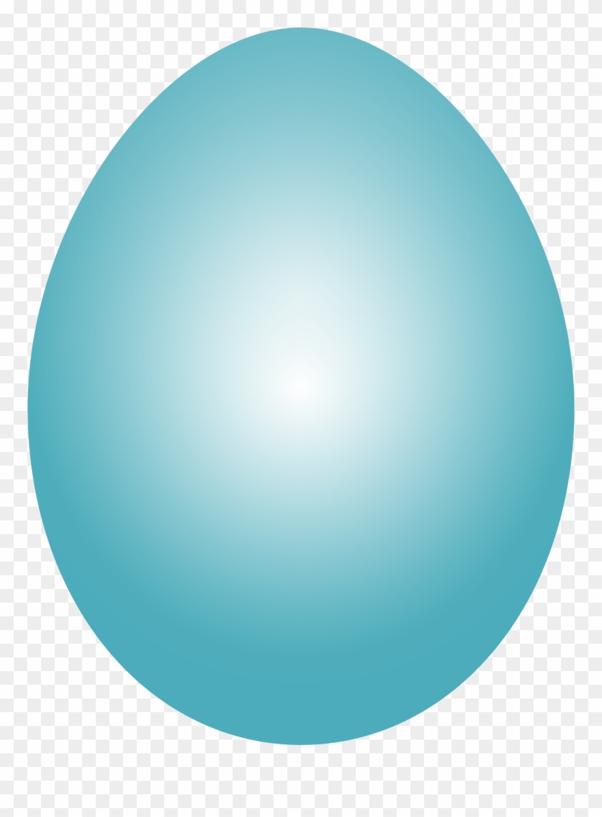 Clipart - Blue Green Easter Egg - Png Download