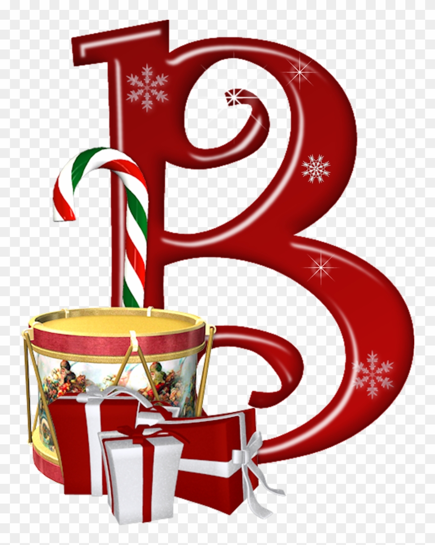 Clip Art Stock Wishingonastarr Mistletoe And Wine - Christmas Alphabet Letters B - Png Download