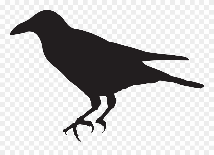 Crow Silhouette Png Clip Art Image - Crow Simple Clip Art Transparent Png