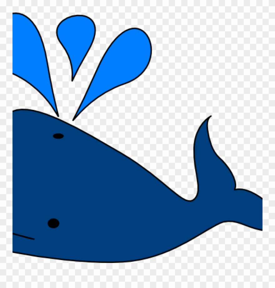 Blue Whale Clipart Clip Art At Clker Vector Online - Blue Cartoon Whale Png Transparent Png