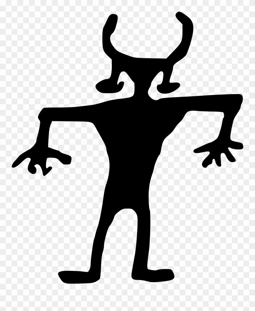 Petroglyph Indian Rock Art Cave Art - Indian Rock Art Vector Clipart